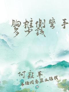 胸椎侧弯手术要多少钱