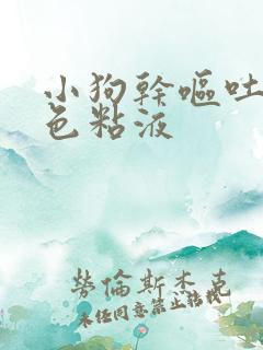 小狗干呕吐出白色粘液