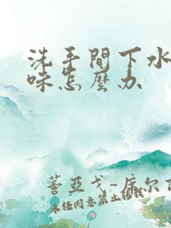 洗手间下水道反味怎么办