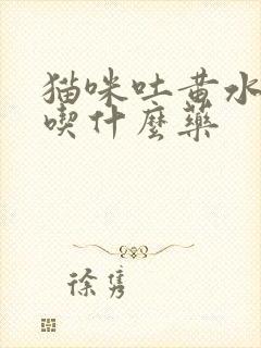 猫咪吐黄水拉稀吃什么药