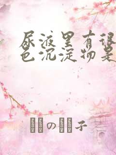 尿液里有很多白色沉淀物是什么原因