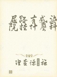 尿路有感染去医院挂什么科