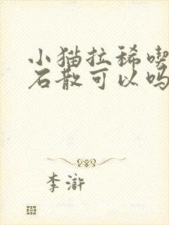 小猫拉稀吃蒙脱石散可以吗