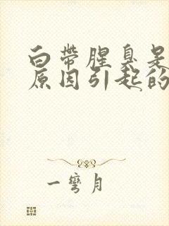 白带腥臭是什么原因引起的