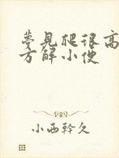 梦见爬很高的地方解小便