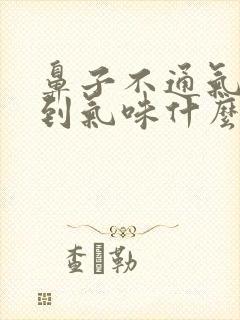 鼻子不通气闻不到气味什么原因