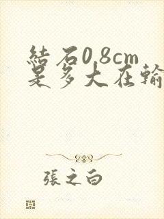 结石0.8cm是多大在输尿管下段怎么治