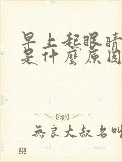 早上起眼睛干涩是什么原因