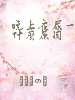 晚上夜尿一次是什么原因