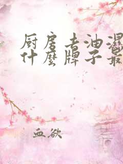 厨房去油湿巾纸什么牌子最好