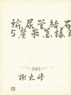 输尿管结石1.5厘米怎样解决