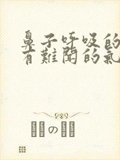 鼻子呼吸的时候有难闻的气味