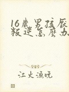 16岁男孩厌学叛逆怎么办孩子