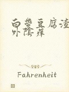 白带豆腐渣状,外阴痒