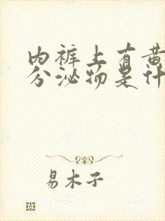 内裤上有黄色的分泌物是什么原因