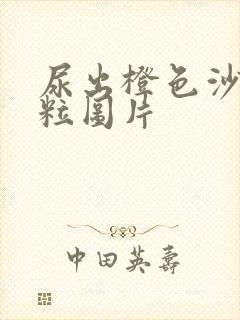 尿出橙色沙子颗粒图片