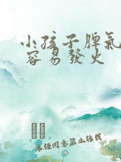 小孩子脾气暴躁 容易发火