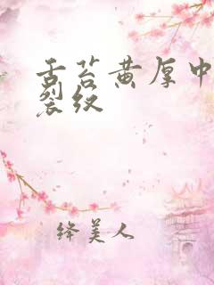 舌苔黄厚中间有裂纹