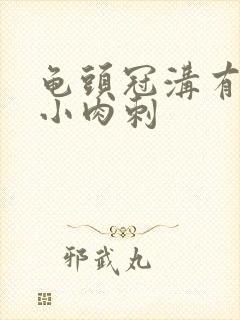 龟头冠沟有一圈小肉刺