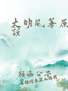 大明风华原著小说