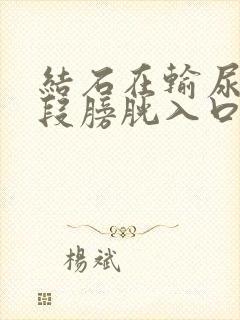 结石在输尿管下段膀胱入口处