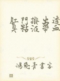 肛门排出透明腥臭粘液带血丝