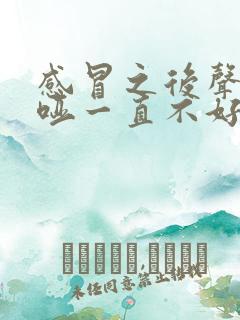 感冒之后声音嘶哑一直不好,怎么办