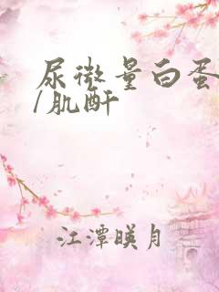 尿微量白蛋白高/肌酐