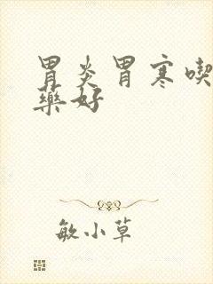 胃炎胃寒吃什么药好