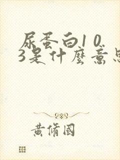 尿蛋白1 0.3是什么意思