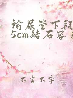 输尿管下段0.5cm结石容易排出吗