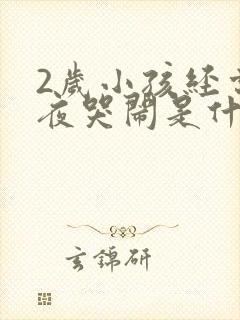 2岁小孩经常半夜哭闹是什么原因