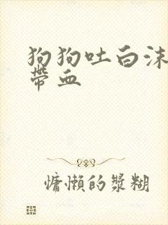 狗狗吐白沫拉稀带血