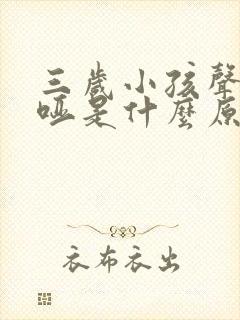 三岁小孩声音沙哑是什么原因