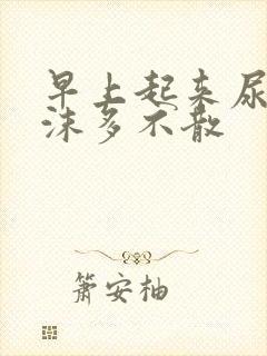 早上起来尿黄泡沫多不散