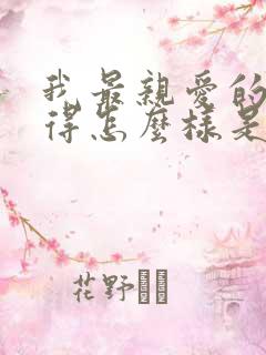 我最亲爱的你过得怎么样是什么歌