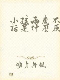 小孩两岁不会说话是什么原因