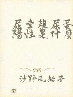 尿常规尿蛋白弱阳性是什么意思