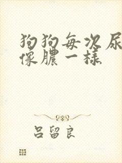 狗狗每次尿两滴像脓一样