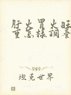 肝火胃火旺湿气重怎样调养