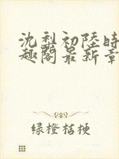 沈梨初陆时霁笔趣阁最新章节