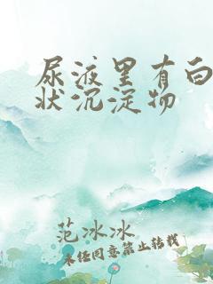 尿液里有白色絮状沉淀物