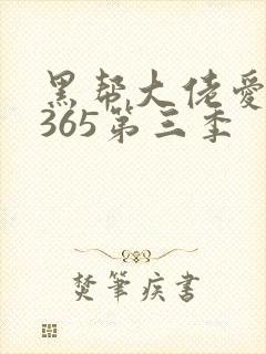 黑帮大佬爱上我365第三季