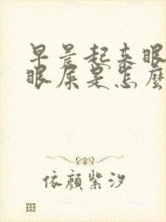 早晨起来眼角有眼屎是怎么回事