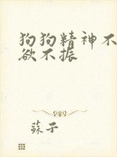 狗狗精神不好食欲不振