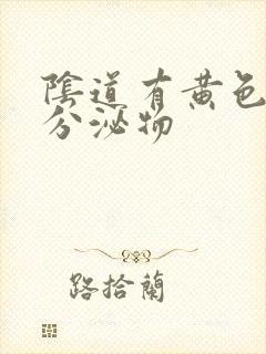 阴道有黄色脓状分泌物