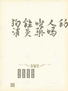 狗能吃人的头孢消炎药吗