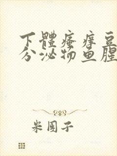 下体瘙痒豆腐渣分泌物鱼腥味