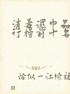 消毒湿巾品牌排行榜前十名