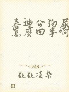 泰迪公狗尿血是怎么回事啊